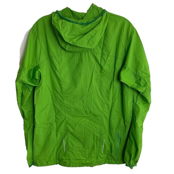 ARC'TERYX Men's Lightweight Hooded Windbreaker Running Jacket M Lime Green Zip - Picture 2 of 7